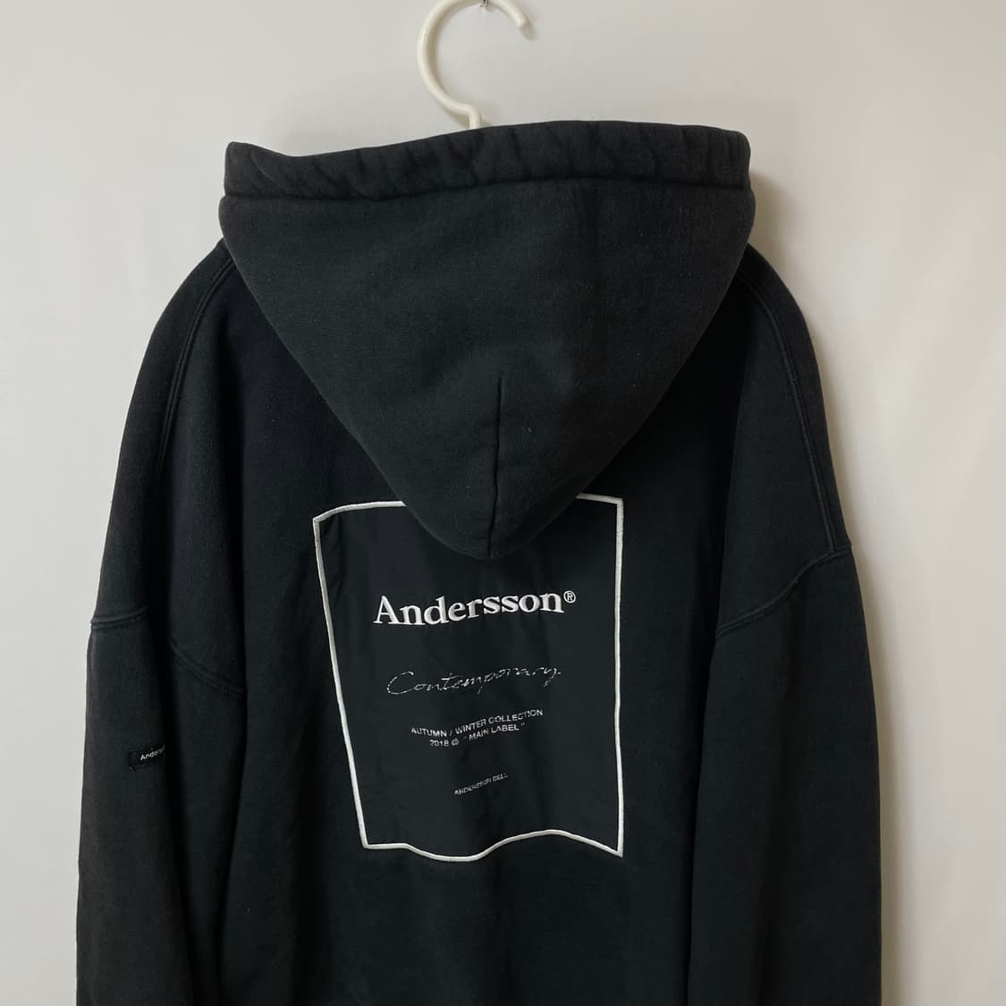 [ L ] 앤더슨벨 레터링 빅로고 후드티 상품이미지8