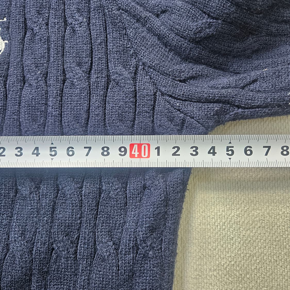 실측확인 폴로랄프로렌 케이블 니트 가디건 0331Y 상품이미지5