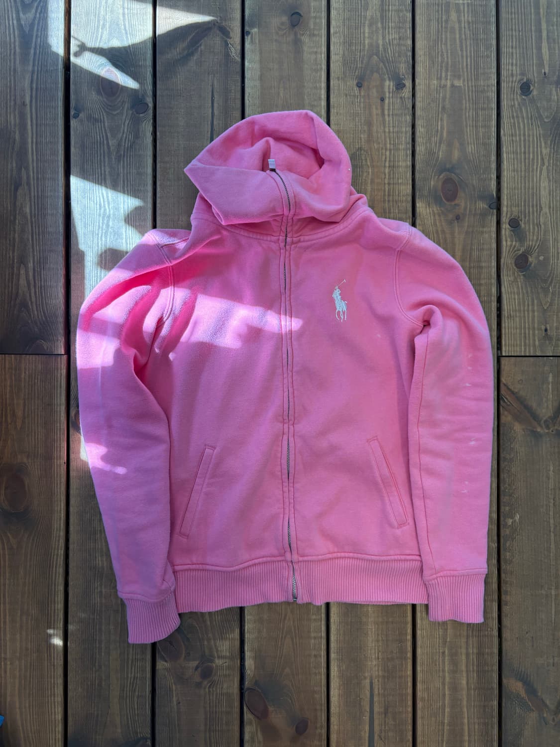 폴로 빅포니 핑크 면집업 상품이미지4