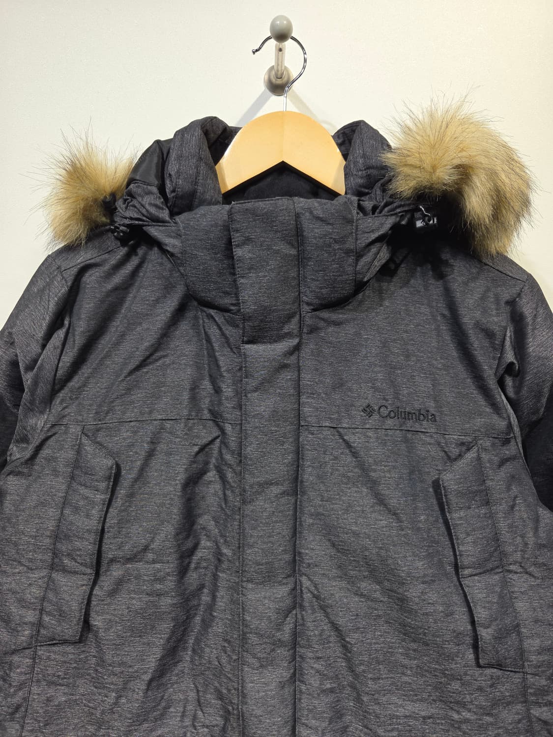 컬럼비아 옴니히트 차콜 덕다운 야상 패딩 상품이미지3