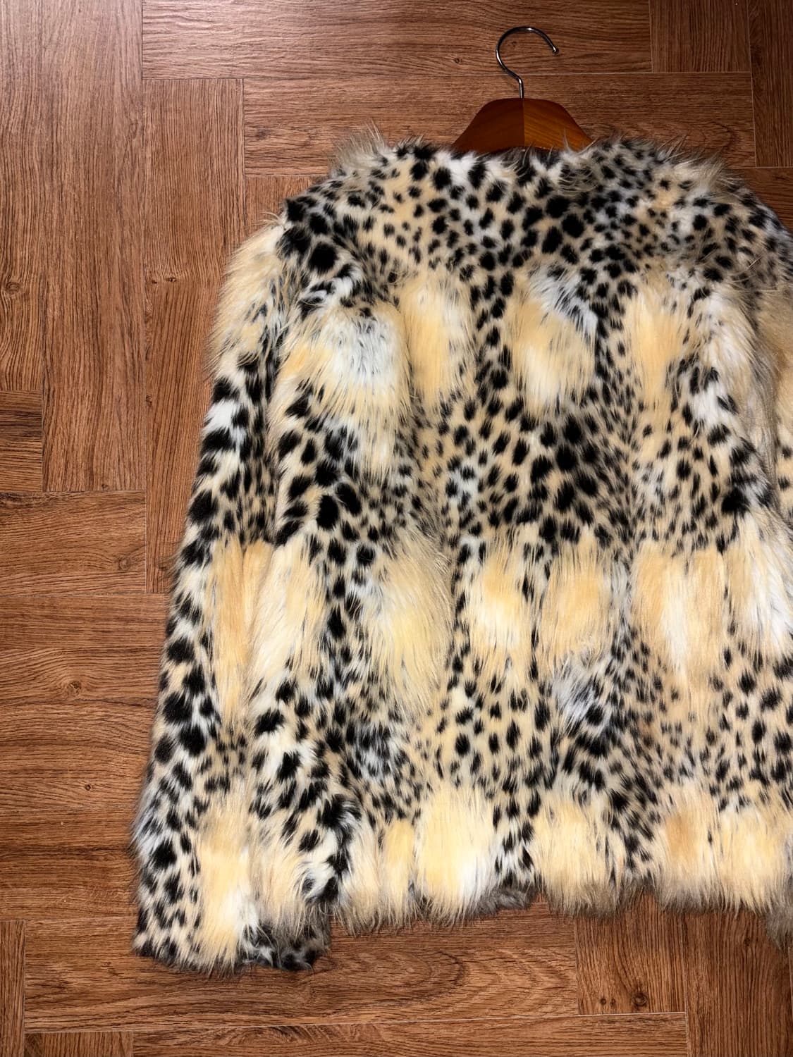빈티지 레오파드 페이크 퍼자켓 상품이미지7