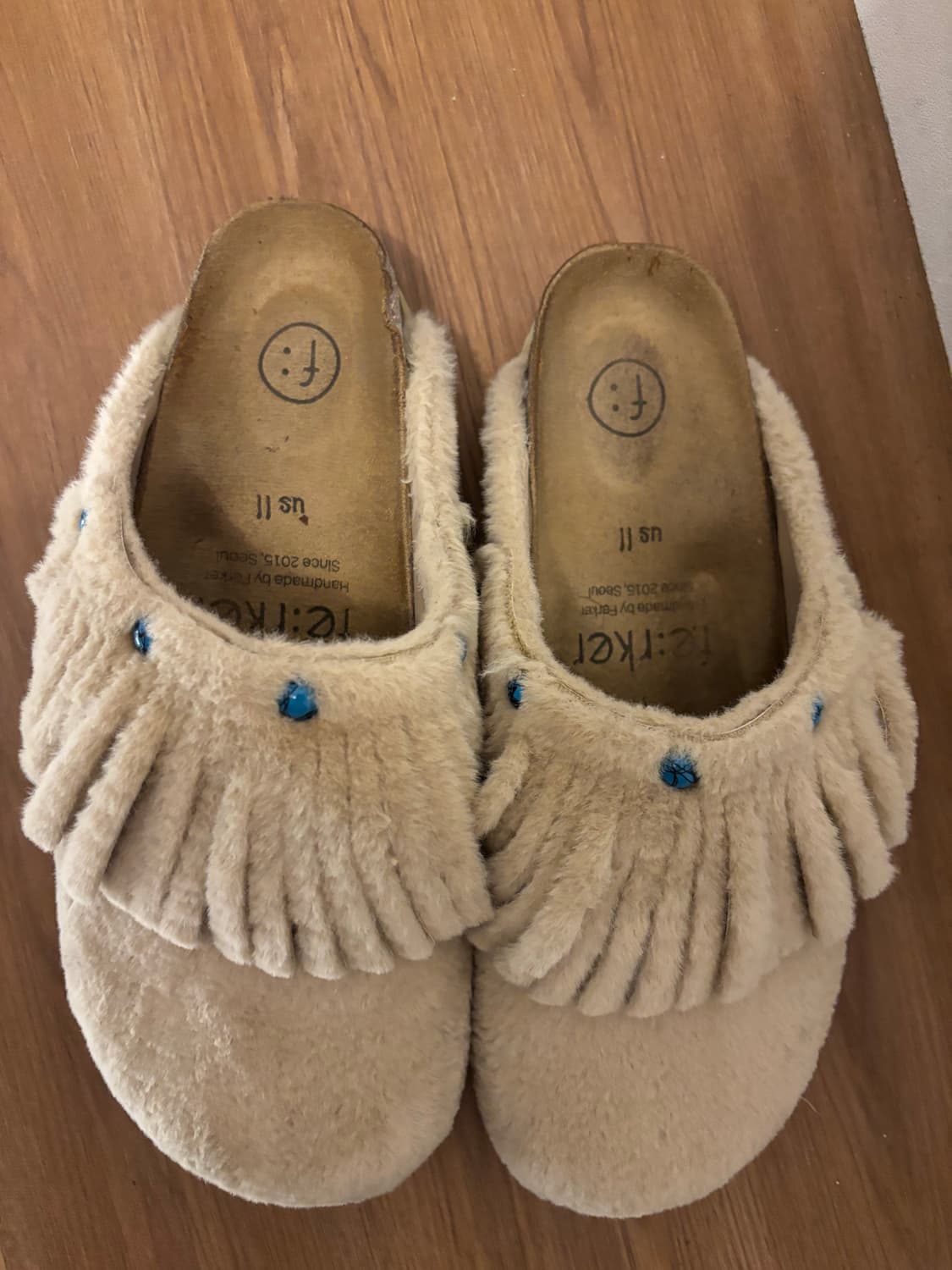 페르커 베이지색 뮬 상품이미지2