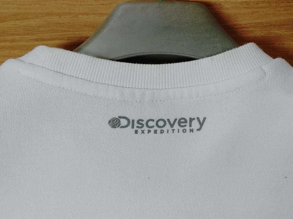 Discovery 디스커버리 안감기모 펄로고 화이트 맨투맨 상품이미지5
