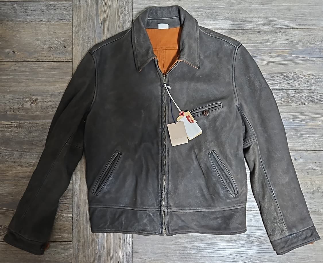 리바이스 LVC 1940's 리버시블 레더 자켓 블랙 & 코냑 M 상품이미지1