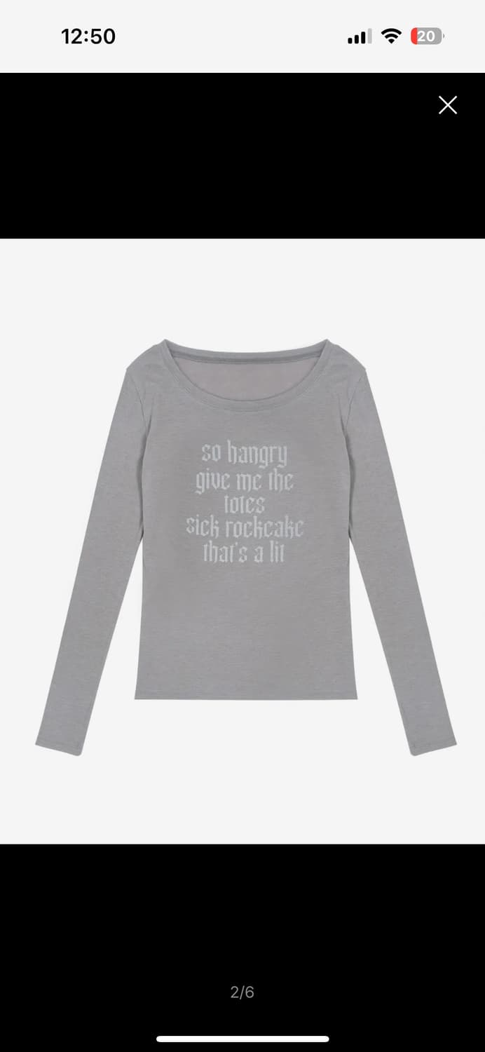 락케이크 펑크 메쉬 탑 그레이 상품이미지1