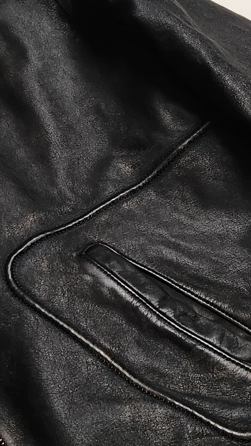 [2] 오토매틱 포 더 피플 파이핑 레더 자켓 mk2 25fw 상품이미지7