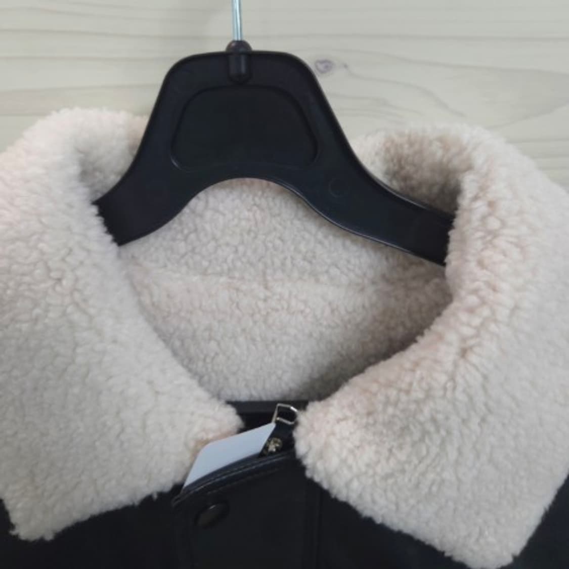 여66 페이크 가죽 양털카라 무스탕 점퍼 상품이미지2