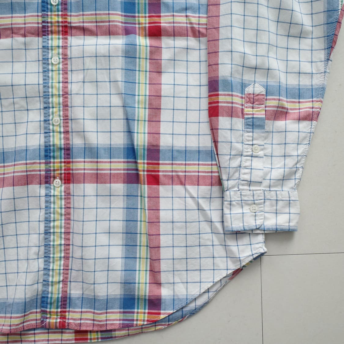 90s 폴로 랄프로렌 빈티지 체크 셔츠 (L) 상품이미지3