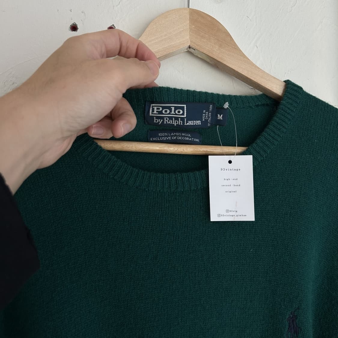 15471 - 폴로 랄프로렌 그린 울 니트 (램스 울 100%) 상품이미지3