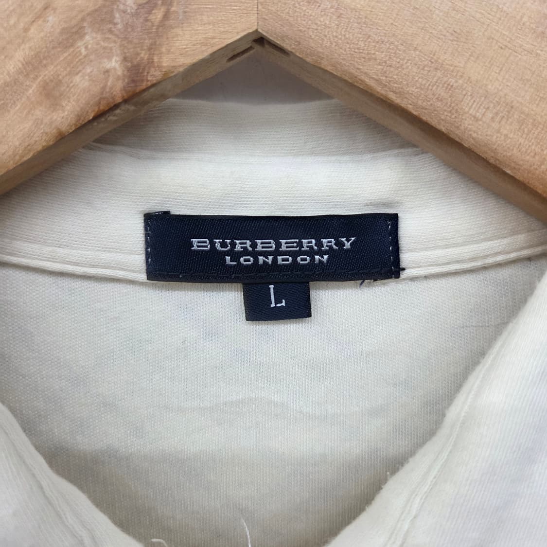 버버리 깅엄체크 긴팔 버튼 니트가디건 셔츠 여L 상품이미지5