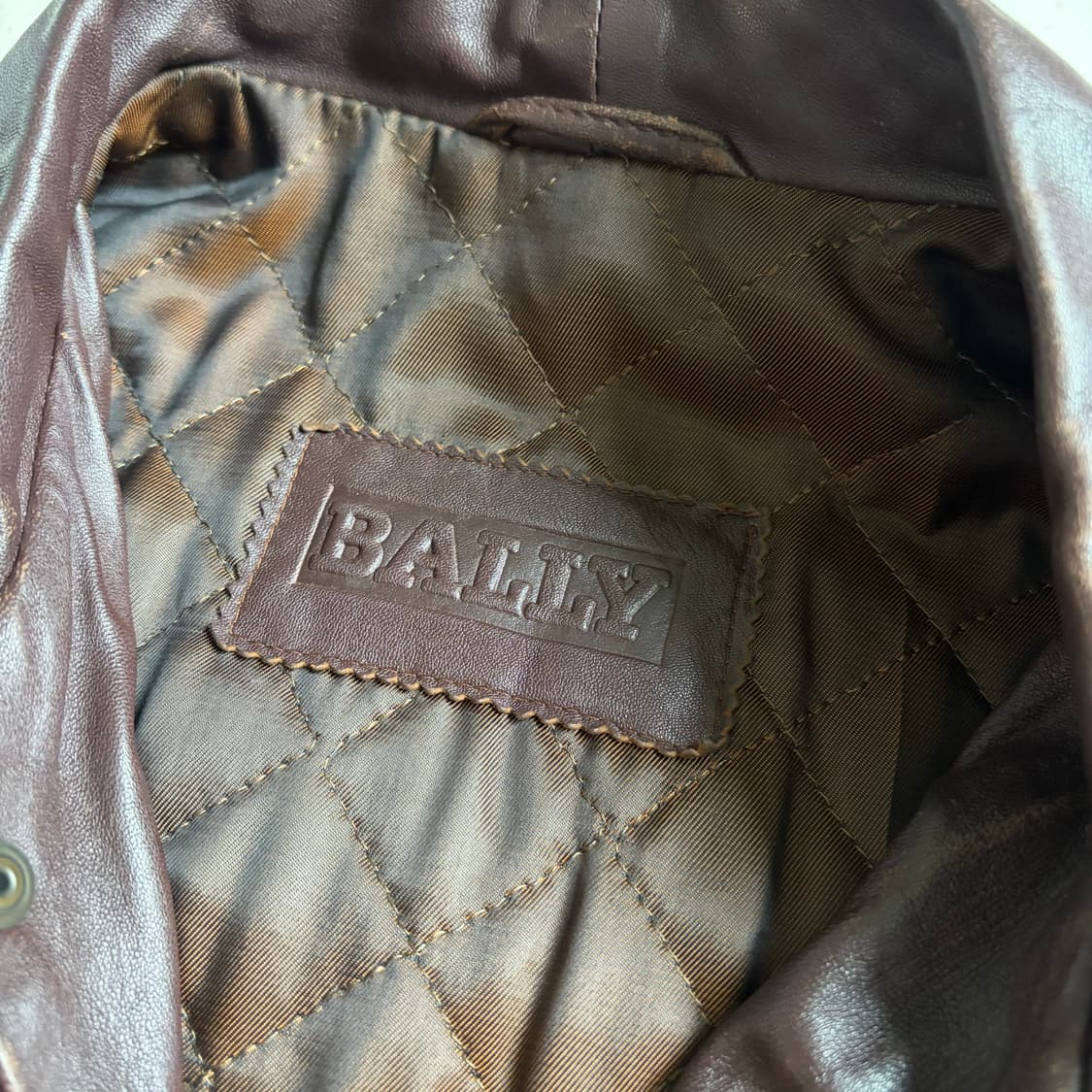 90s Bally 빈티지 A2 리얼 가죽자켓 42 상품이미지5