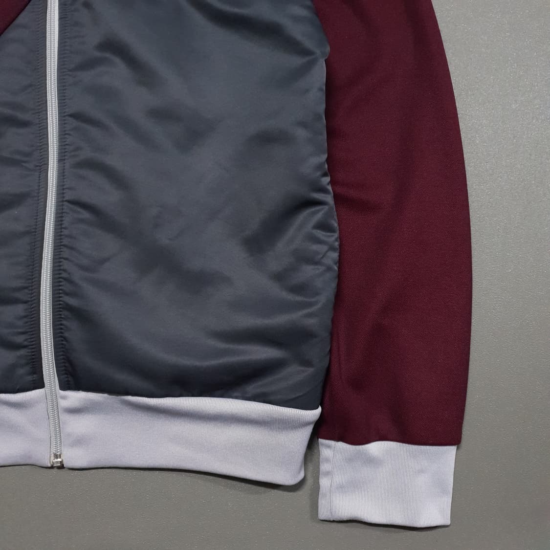 L) 아디다스 희귀 유로파 버건디 그레이 아카이브 트랙탑 져지 자켓 상품이미지3