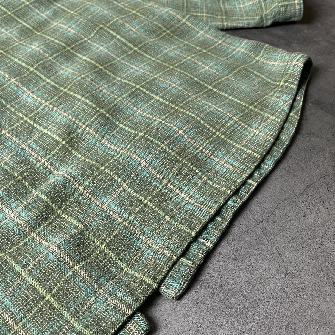 WOOLRICH 울리치 빈티지 그린체크 플란넬 코튼 셔츠 A00342 상품이미지8