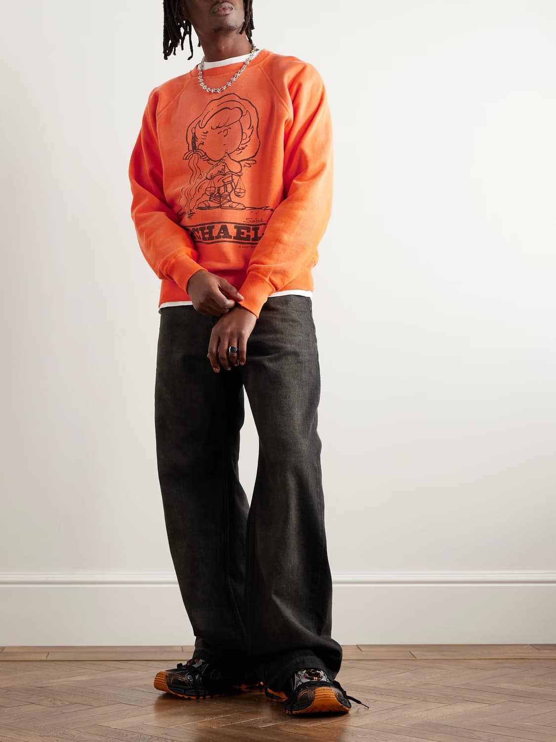 Saint michael 세인트 미카엘 스누피 그래픽 크루넥 상품이미지2