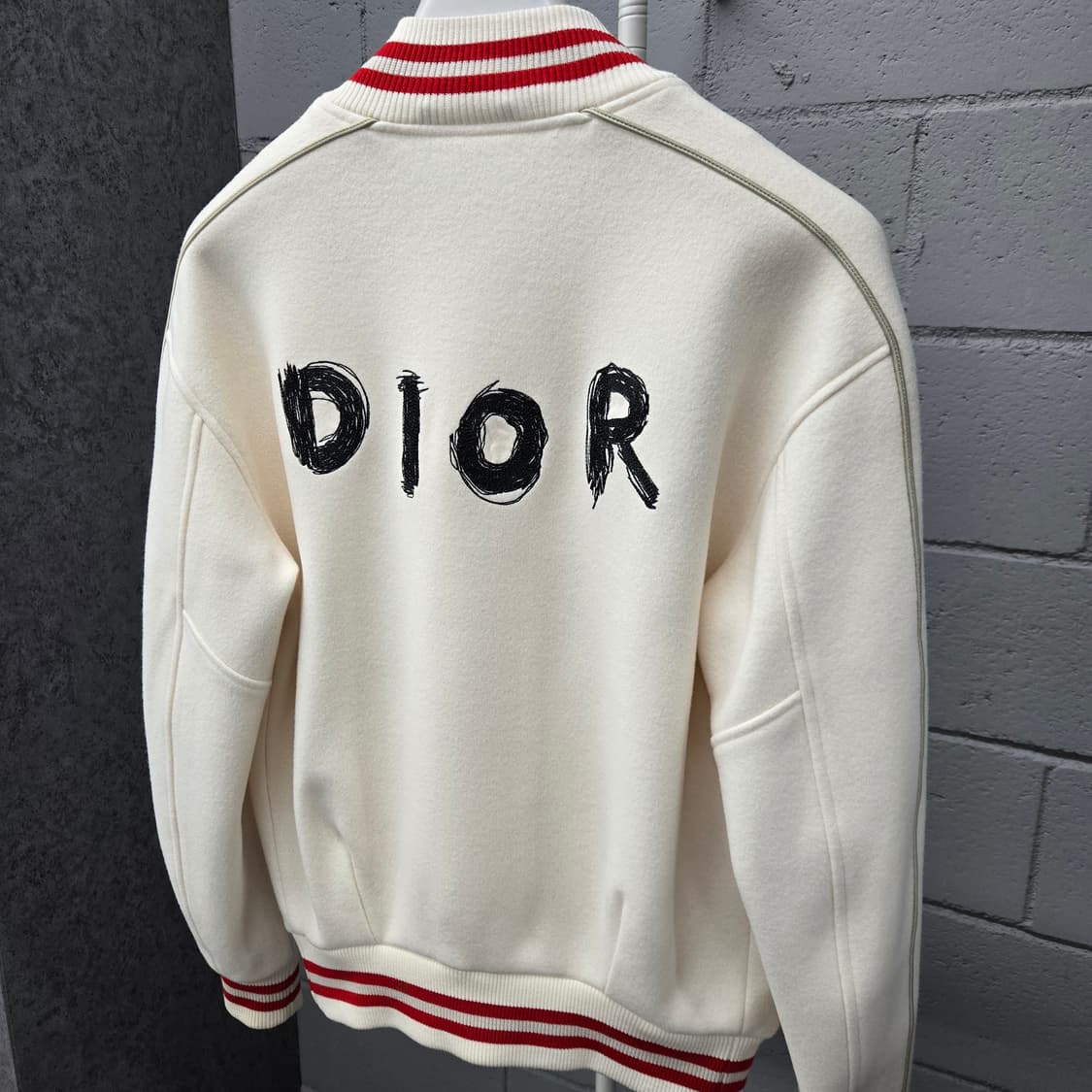 디올 오타니 워크샵 펠트 백로고 바시티 자켓 S 상품이미지4