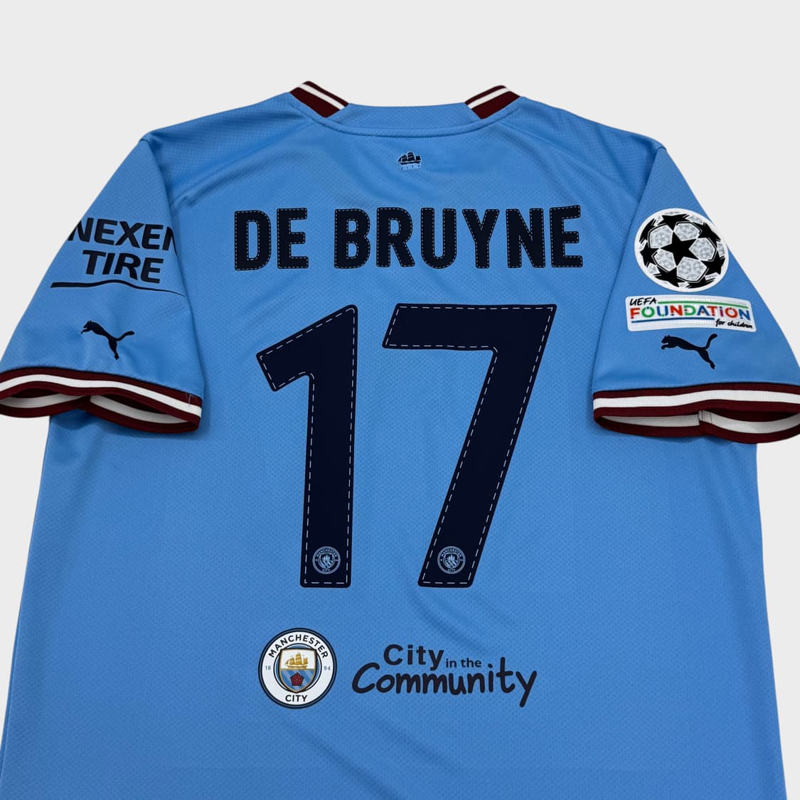 22-23 맨체스터 시티 홈 No.17 케빈 데브라위너 상품이미지7
