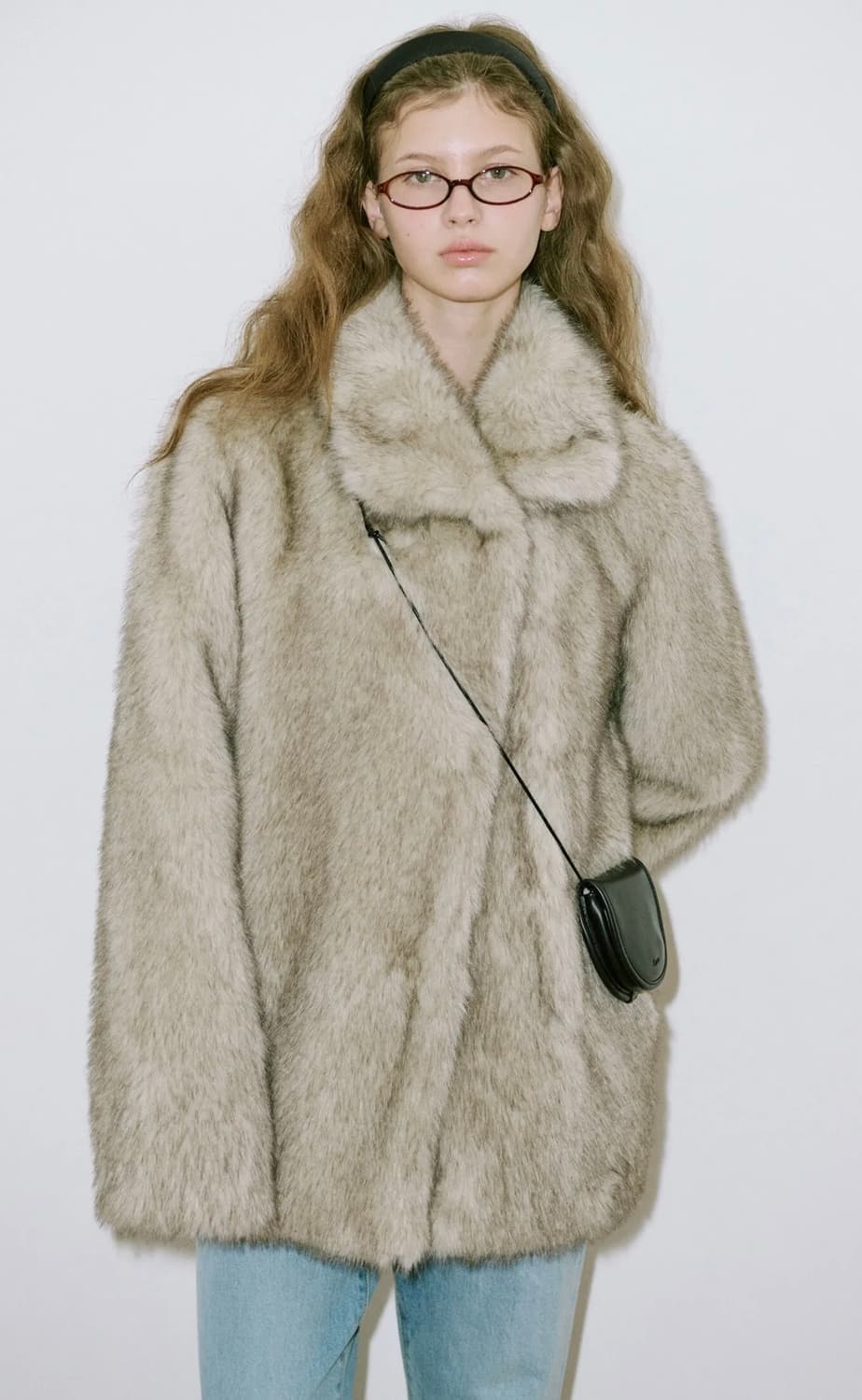 시눈 Heavy Mix Fur Jacket (Ash Brown) 상품이미지7