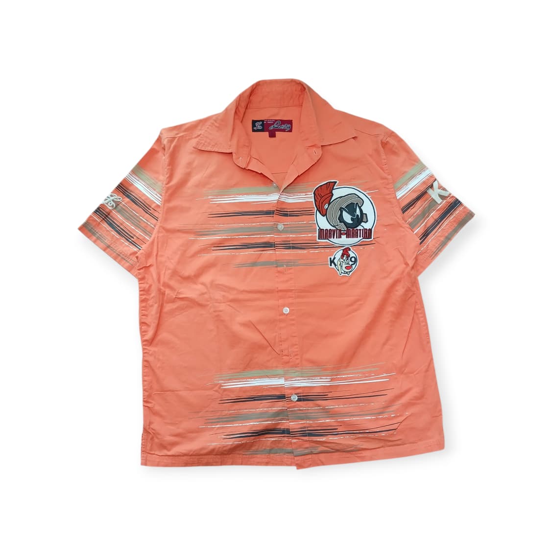 Lot29 오렌지 캐릭터 반팔 셔츠 상품이미지1