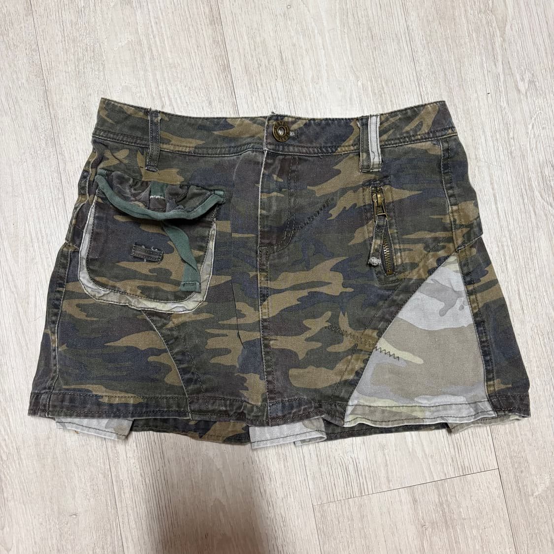 카모 밀리터리 스커트 치마 아케호무 와투케 펑크 갸루 빈티지 상품이미지1