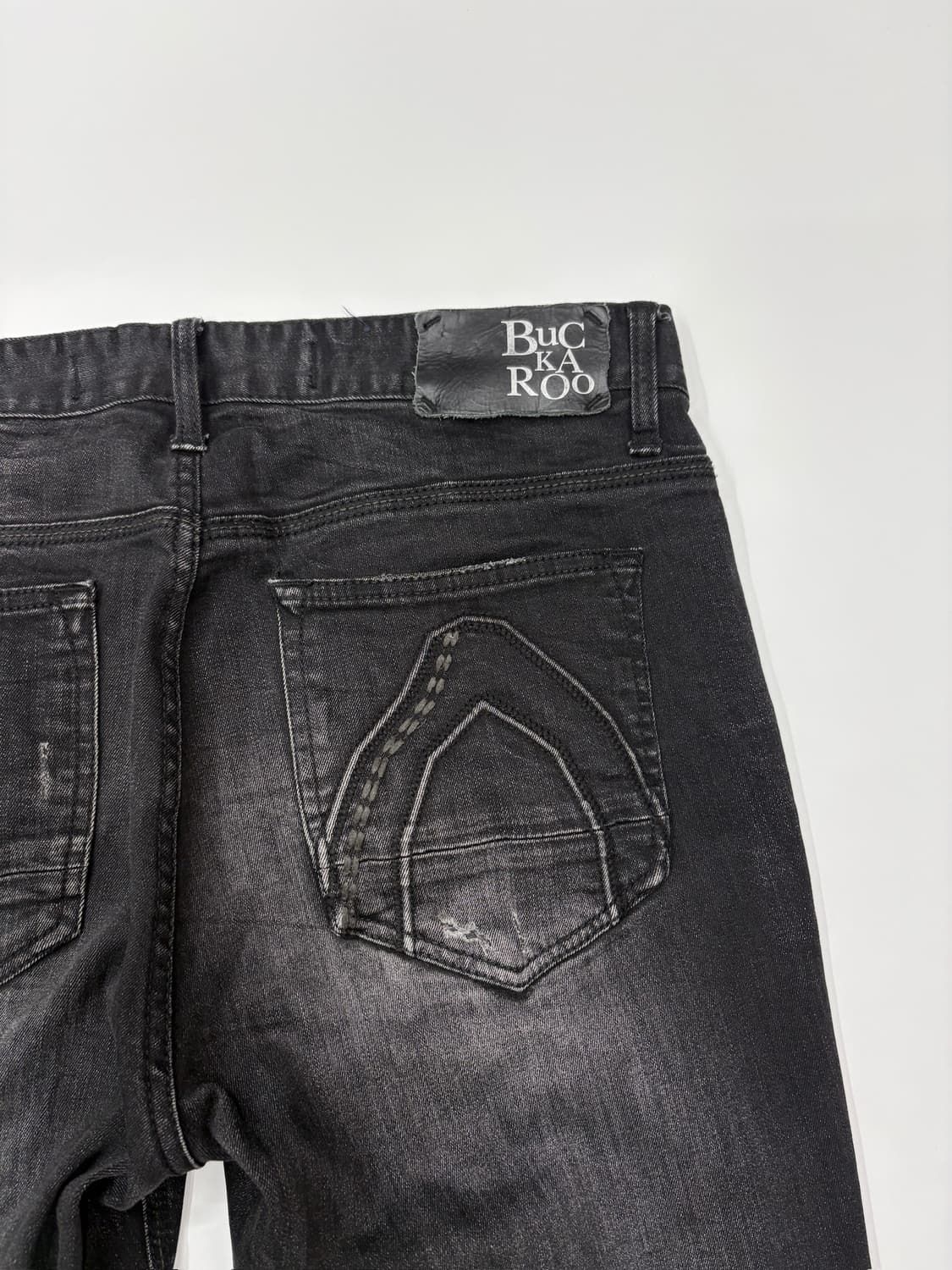 (27) BUCKAROO 버커루 y2k 워싱 디스트로이드 데님 팬츠 상품이미지5