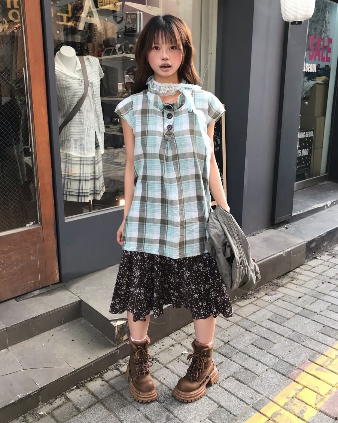 𖤐잔꽃 민트 코디 set𖤐 상품이미지4