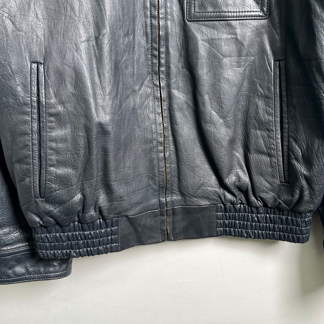 VTG 빈티지 양가죽 봄버 자켓 M 상품이미지5