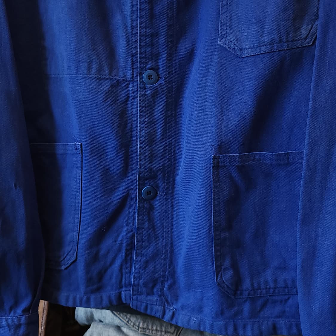 60s 프렌치 워크자켓 프렌치자켓 블루 워크자켓 56 상품이미지7