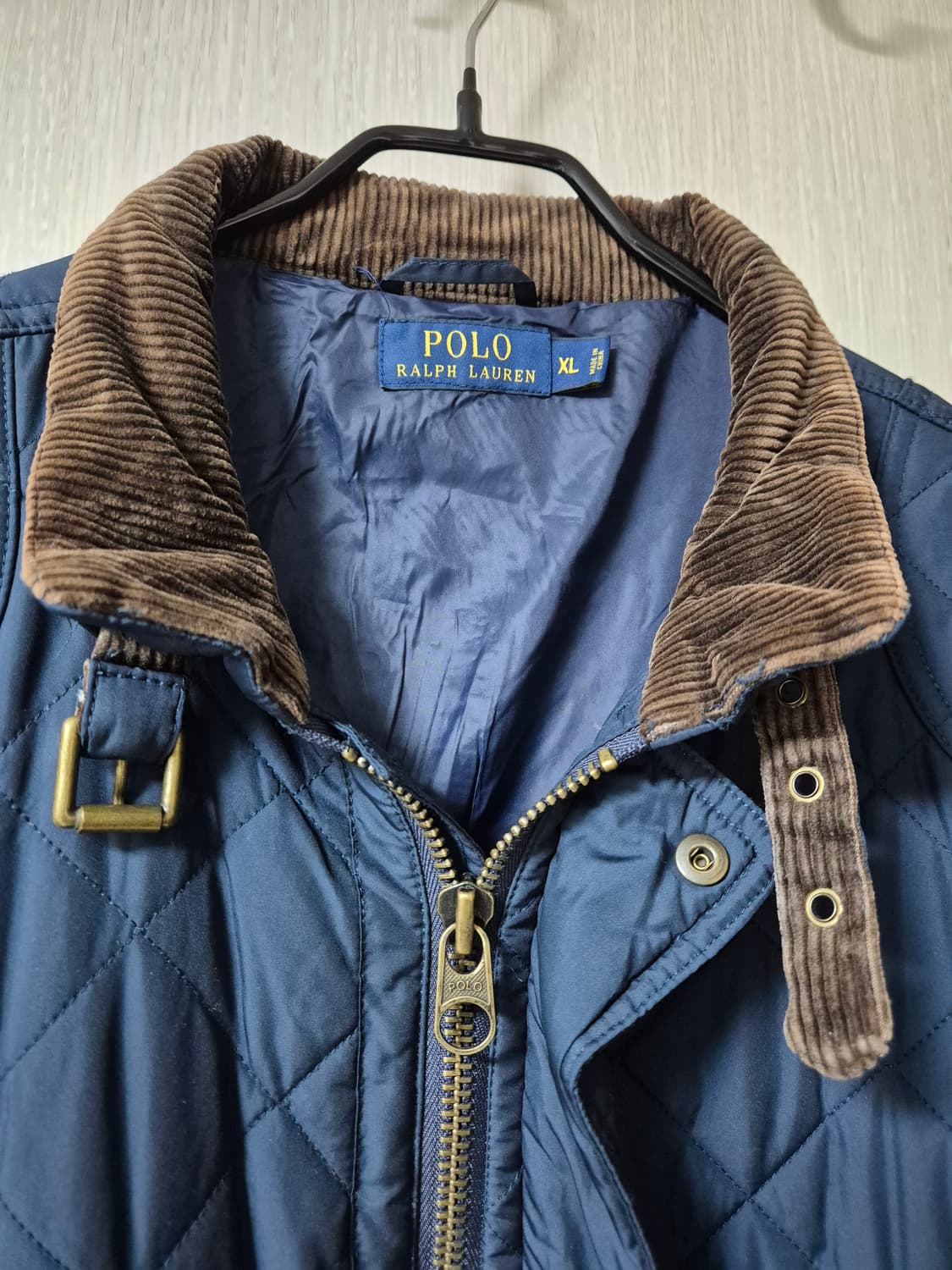 (정품) 폴로 코듀로이카라 퀼팅자켓 XL 누빔자켓 상품이미지6