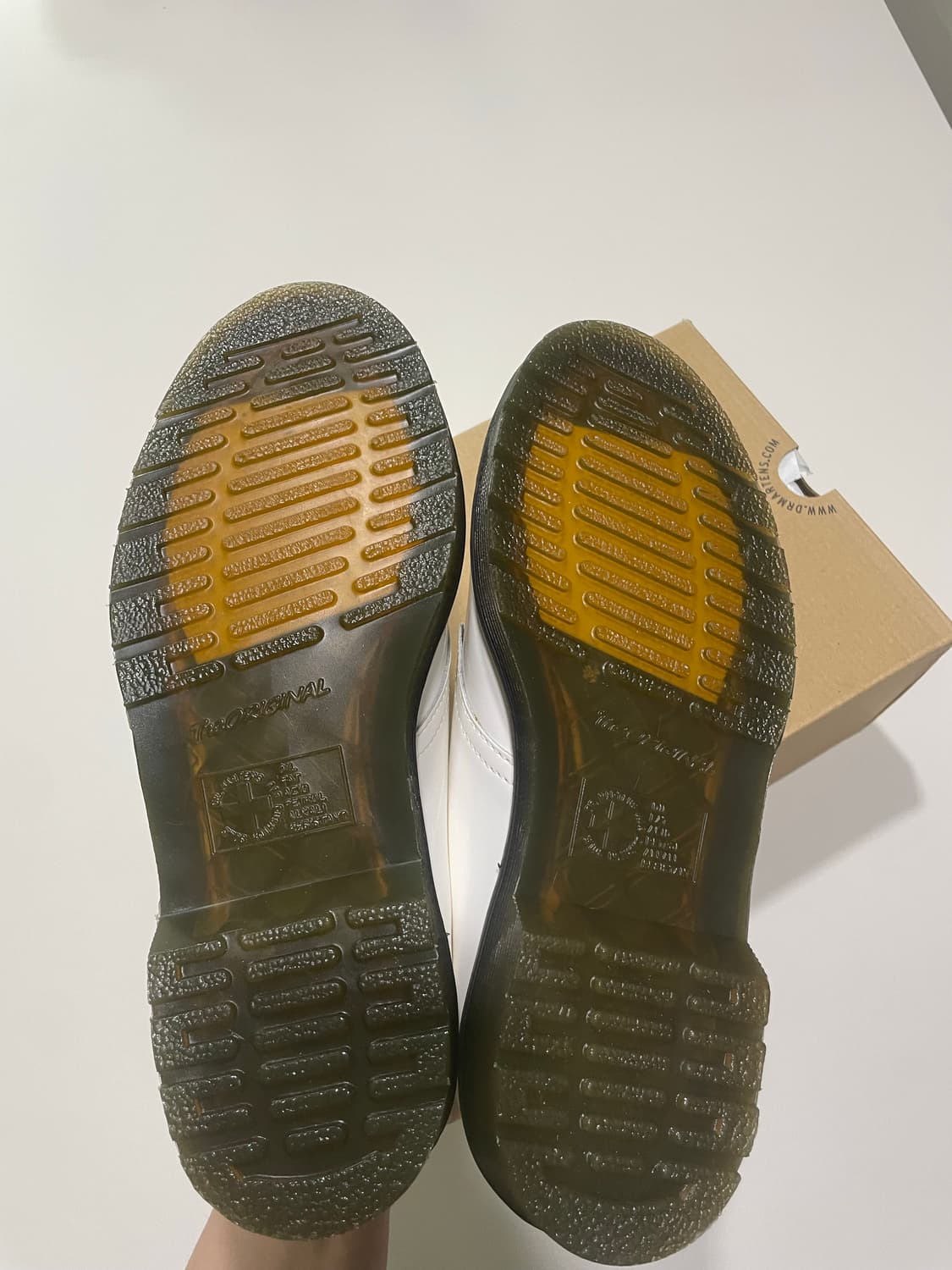 [UK 6] 닥터마틴 1461 페이턴트 화이트 새상품 상품이미지3