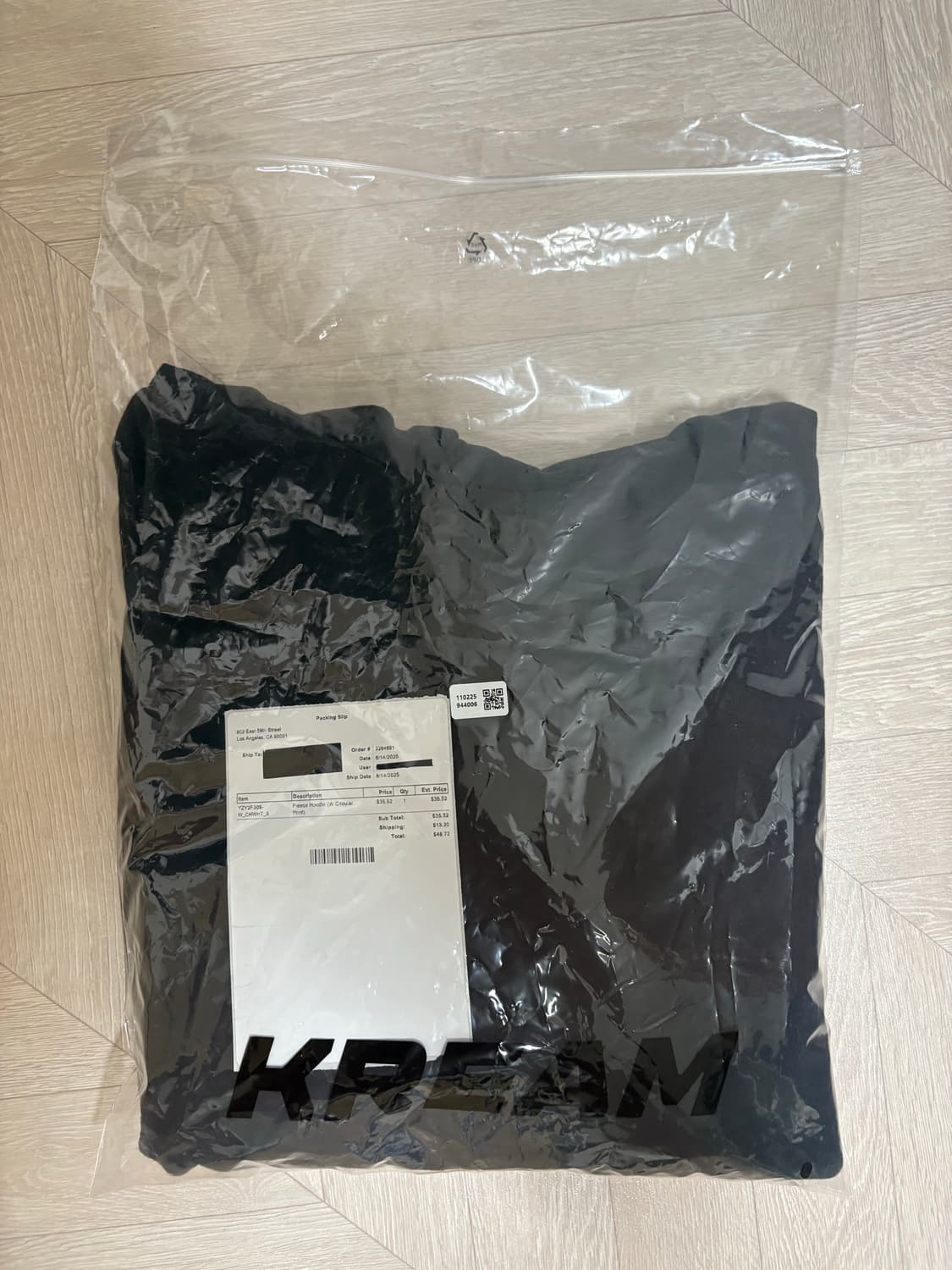 [3] 칸예 이지 올데이 후드 SHMG 블랙 새제품 상품이미지5