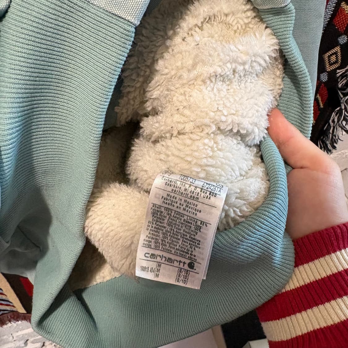 칼하트 와일드 우드 쉐르파 자켓 상품이미지8