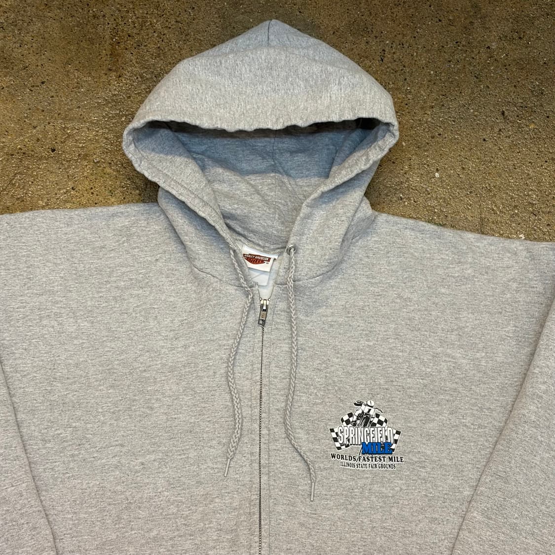 15s 미국 빈티지 할리데이비슨 레이싱 후드티 후드집업 상품이미지5