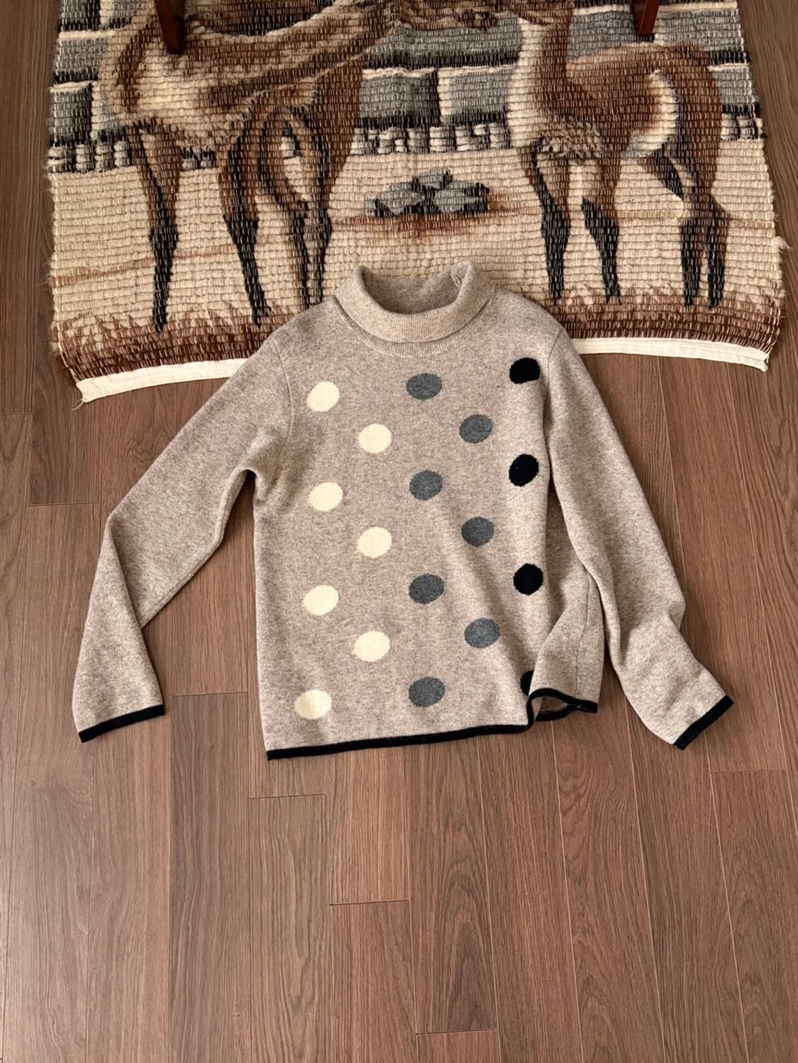 dot wide turtleneck knit 상품이미지1