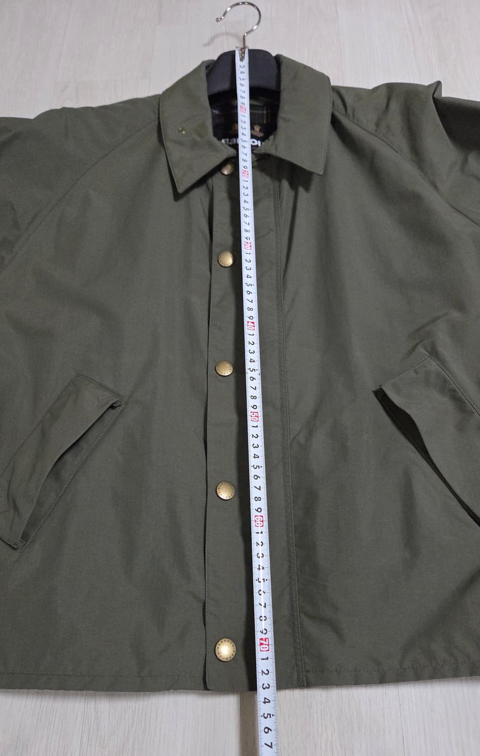 (착샷) 바버 트랜스포트 논왁스 샤워프루프 자켓 상품이미지6