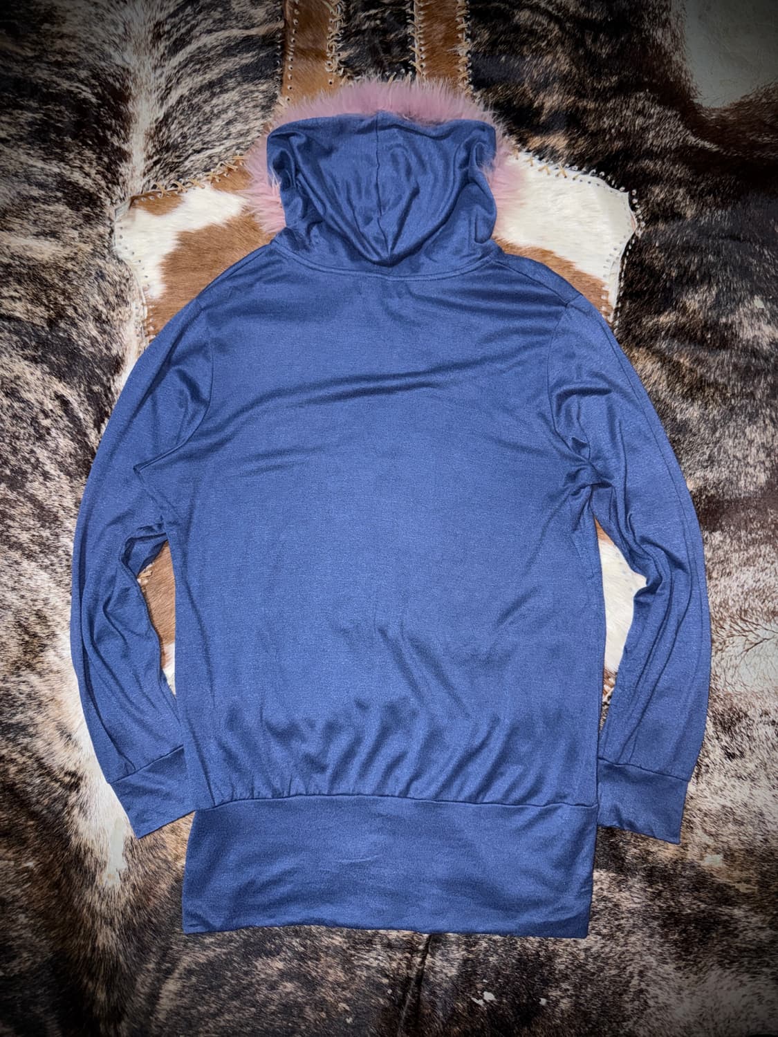 vintage Pink fur Leopard Hooded half zip 상품이미지2