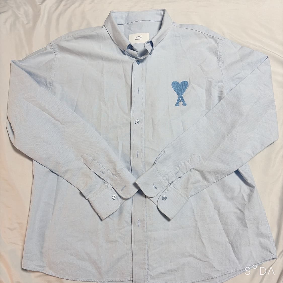 아미 빅로고 셔츠 스카이블루 상품이미지1