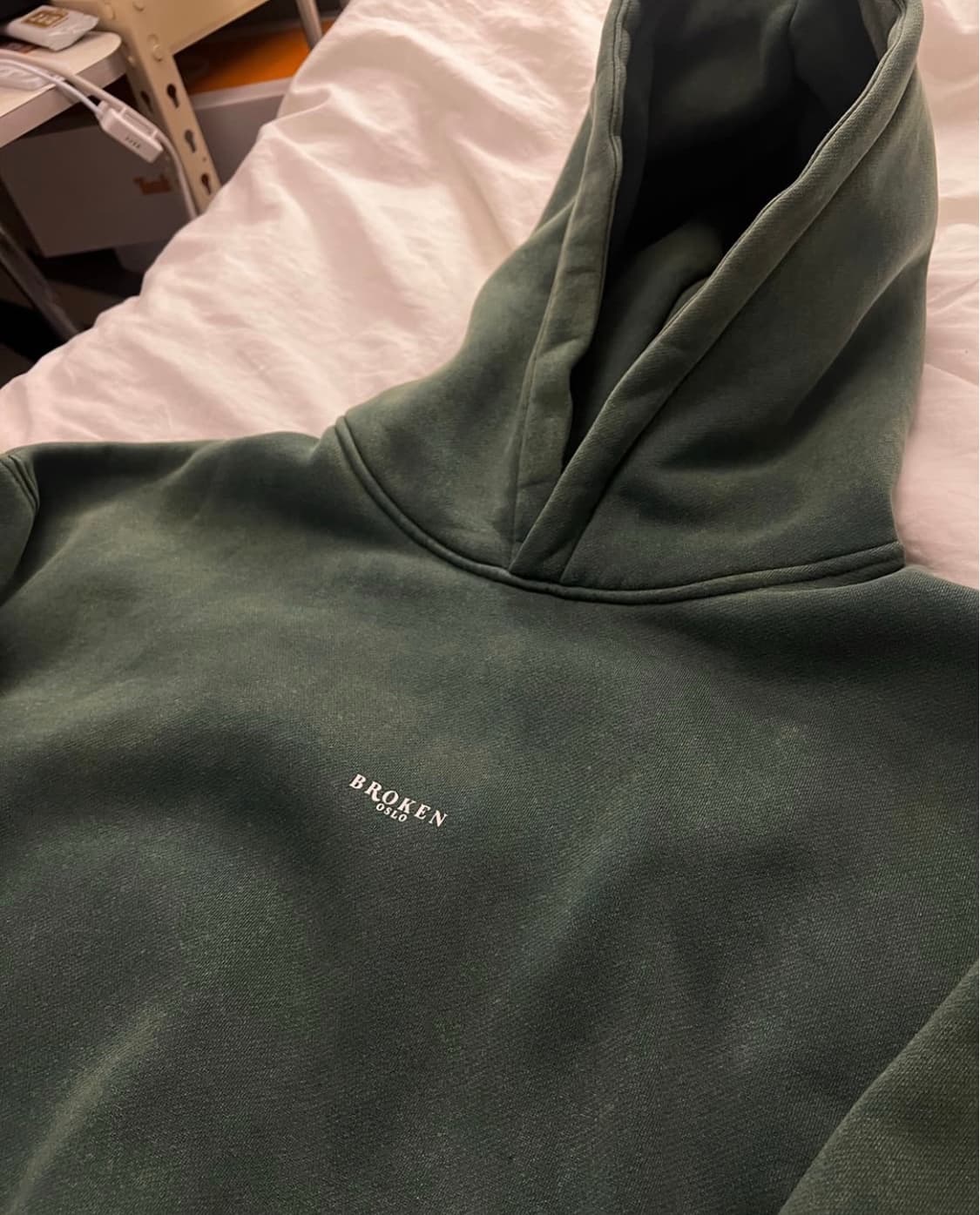 broken oslo 선 페이디드 후드티 그린 M 상품이미지3