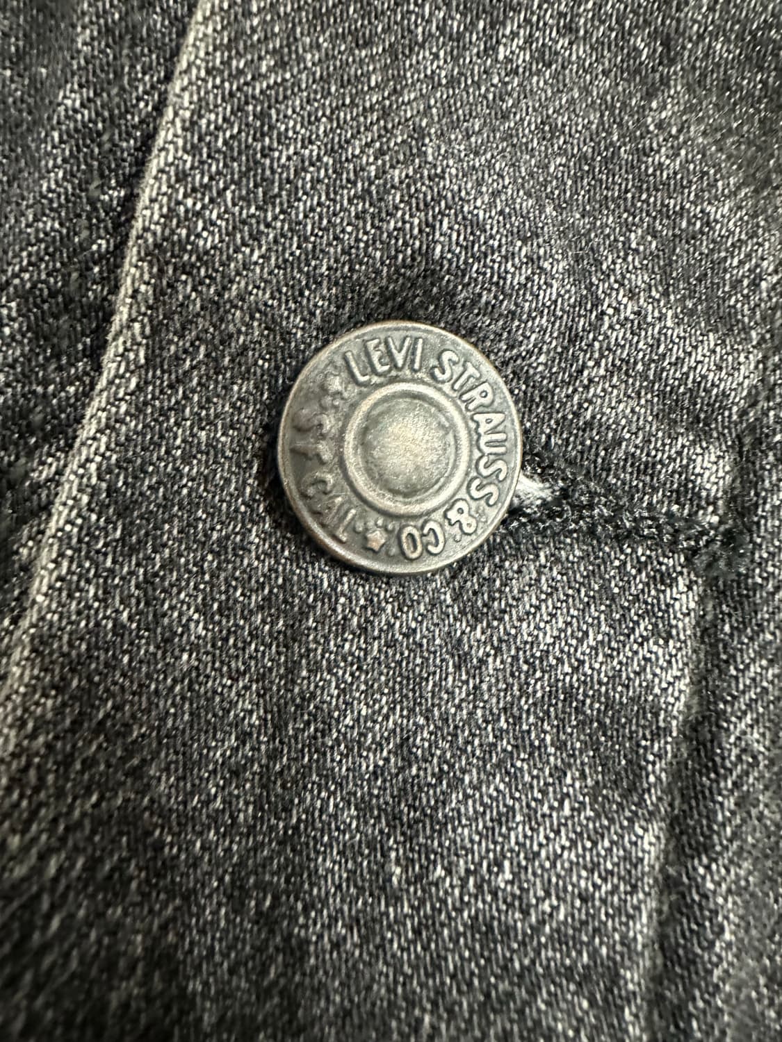 리바이스 프리미엄 블랙 데님 자켓 M  트러커 자켓 상품이미지4