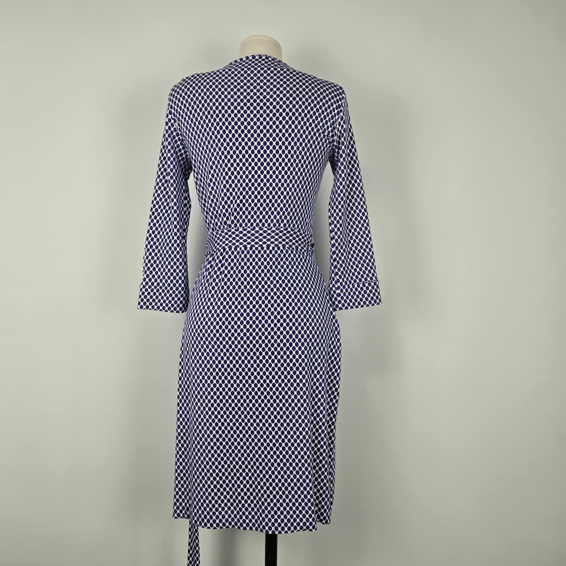 0825 다이앤 본퍼스텐버그 랩 패턴 미디원피스4 상품이미지2