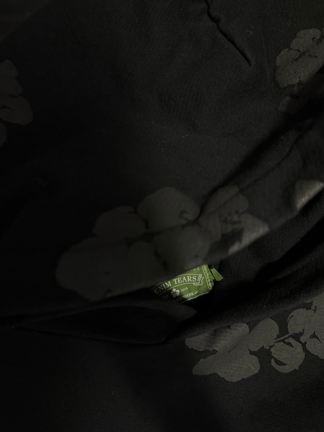 데님티어스 블랙 후드티 S 상품이미지5