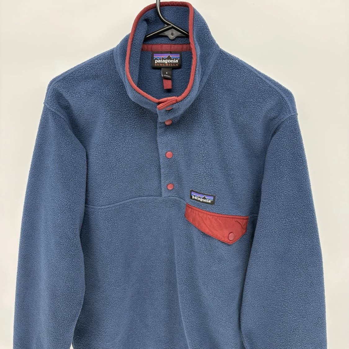 10s 파타고니아 신칠라 스냅-T 네이비/버건디 상품이미지2