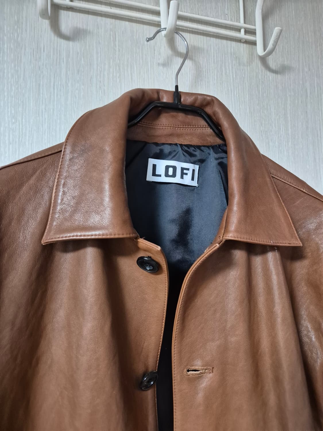 로파이 LOFI  레더 자켓 버튼업 램 양가죽 자켓 ( 브라운) 라지 상품이미지6