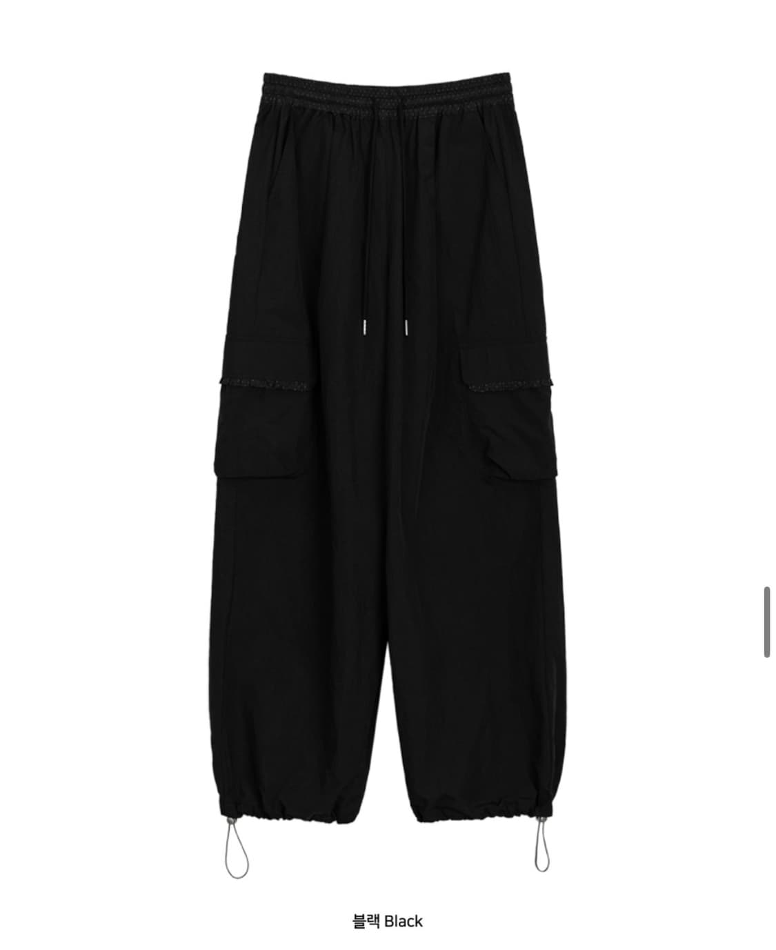 오헤시오 도트 나일론팬츠 블랙  상품이미지2