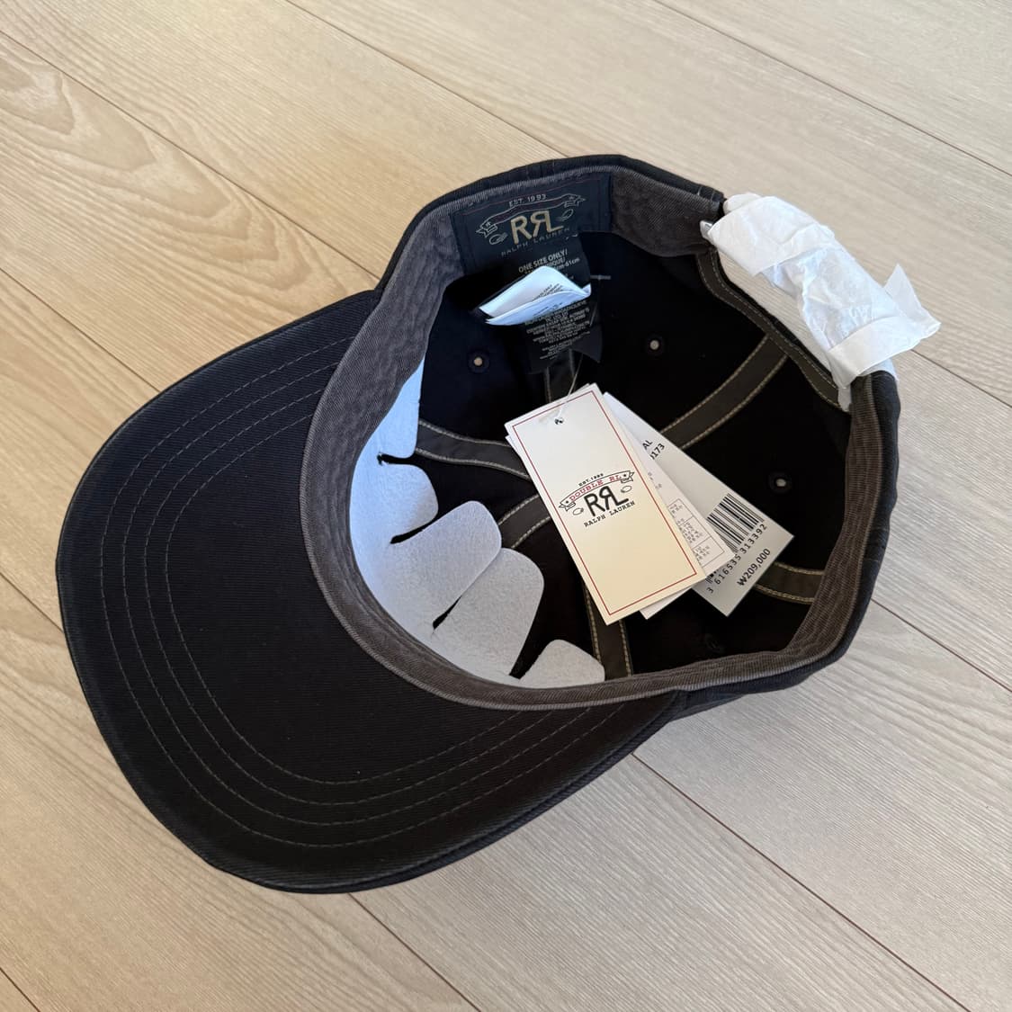 RRL 더블알엘 랜치 로고 볼 캡 블랙 상품이미지2