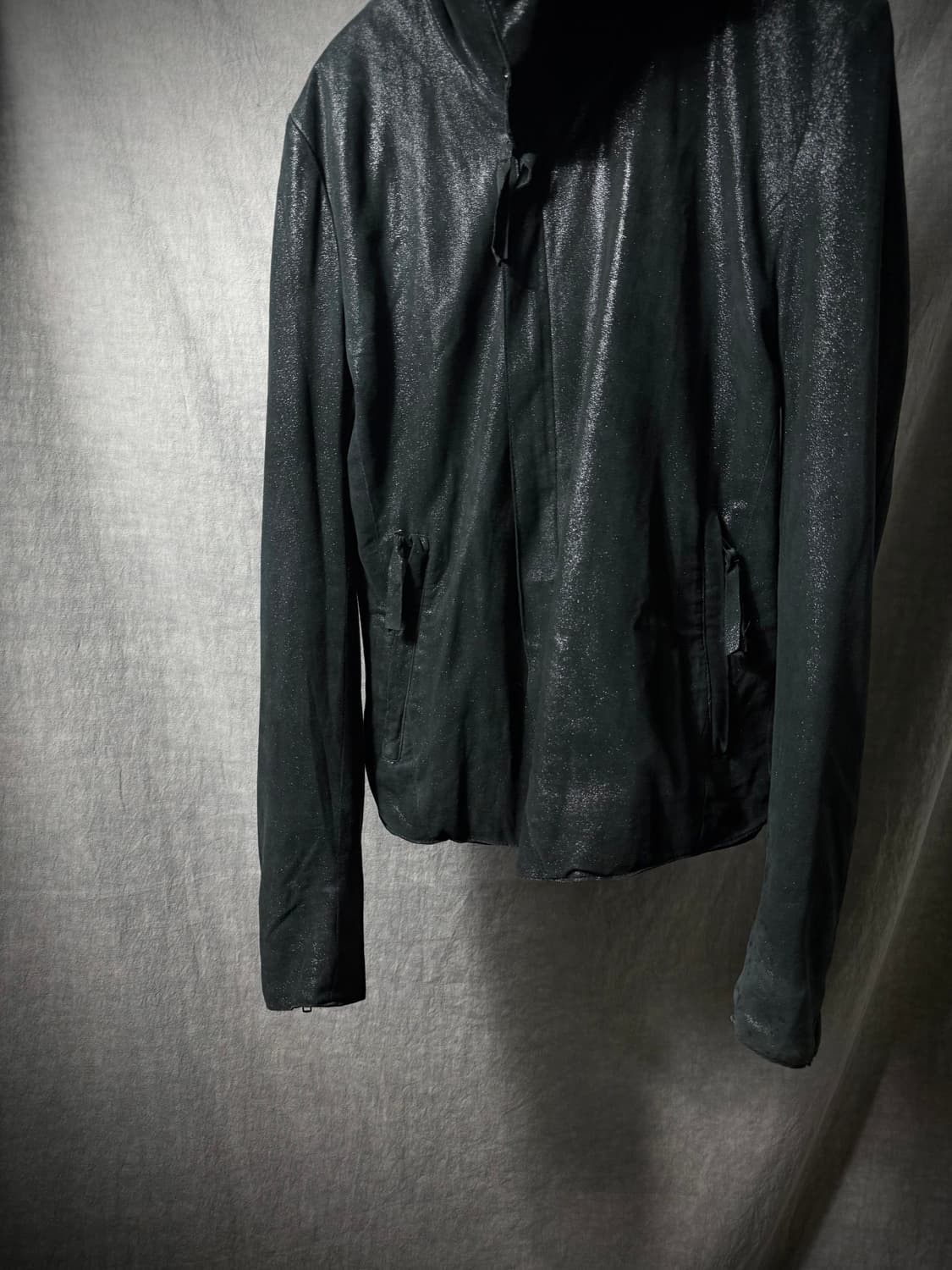 LHP Metallic Coated High Neck Jacket  상품이미지4