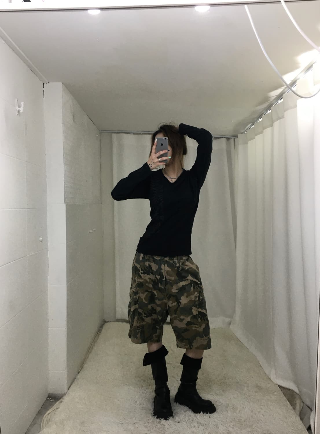 밀리터리 워싱 버뮤다 팬츠  상품이미지2