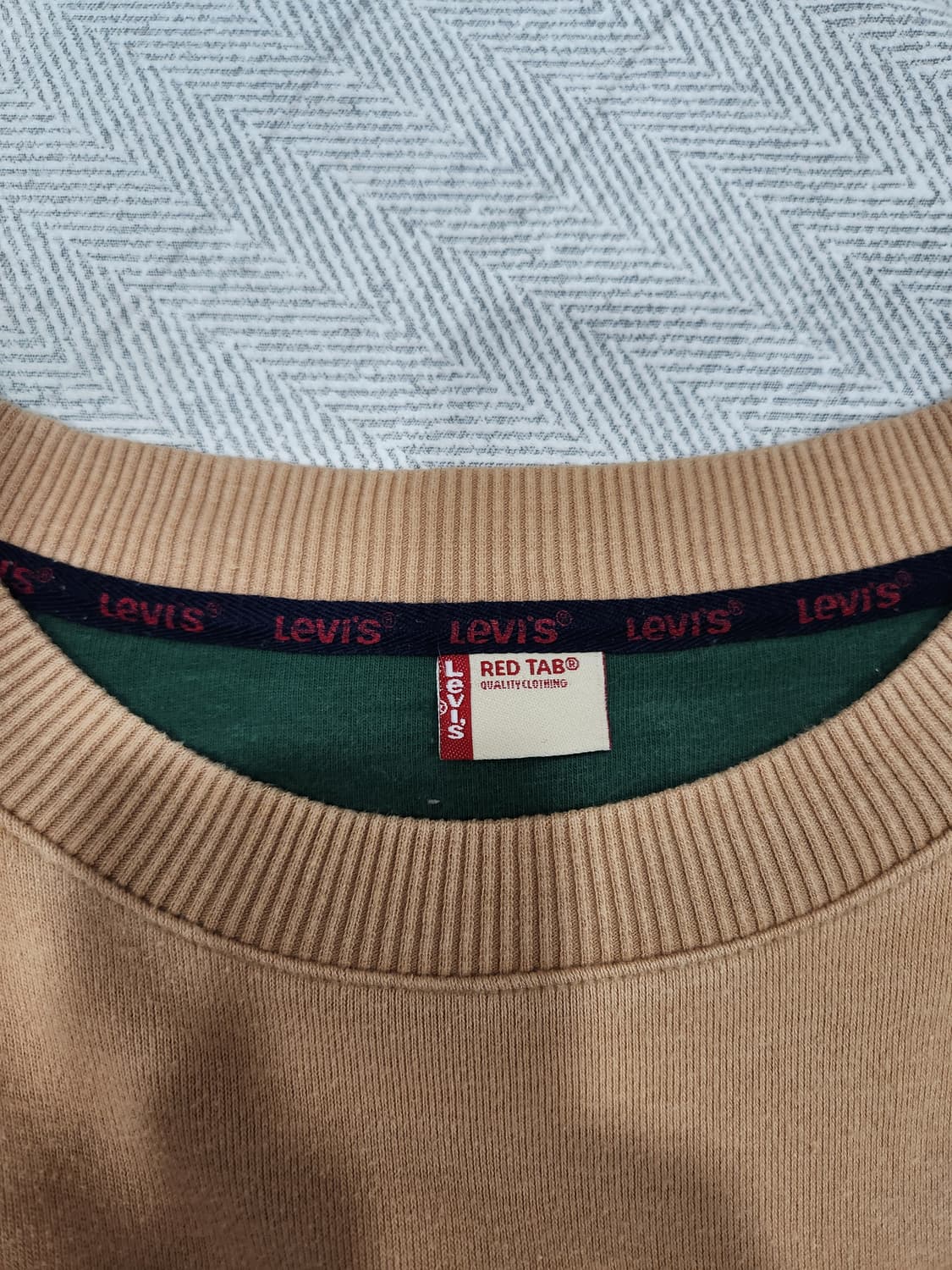 리바이스 베이지 맨투맨 티셔츠 남성 95사이즈 상품이미지5
