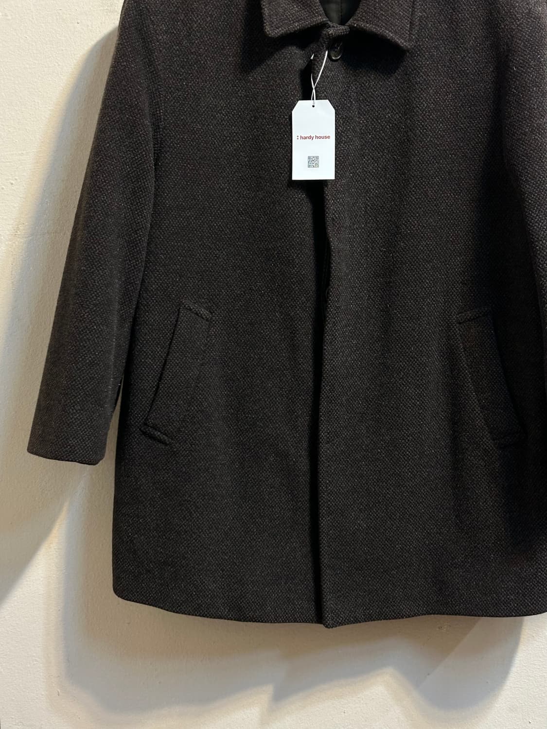 입생로랑 헤링본 울 코트 상품이미지3