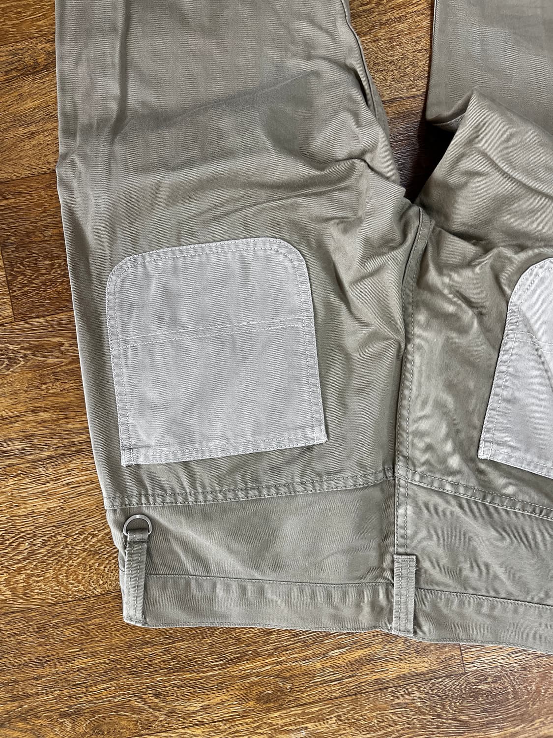 유니폼 익스페리먼트 더블니 코튼 팬츠 / 베이지 - 2 (M) 상품이미지4