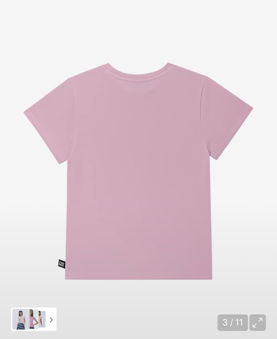 유희 핑크 레터링 반팔 상품이미지2